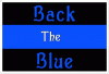 Thin Blue Line Back The Blue Decal