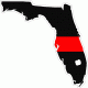 State of Florida Thin Red Line Decal