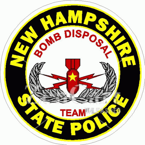 New Hampshire State Police Bomb Disposal Team Decal