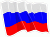 Russia Flag Waving Decal