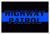 Blue Line Highway Patrol Decal
