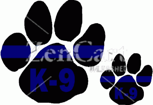 Thin Blue Line K-9 Decal
