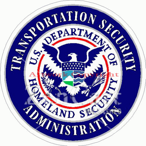 Transportation Security Administration TSA Decal