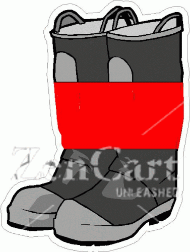 Boots Thin Red Line Decal