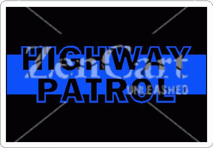 Blue Line Highway Patrol Decal
