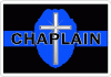 Thin Blue Line Chaplain Badge w/ Cross Decal