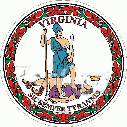 Virginia State Seal Decal