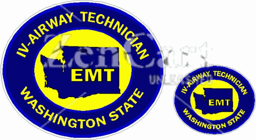 IV-Airway Technician Washington State Decal