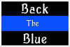 Thin Blue Line Back The Blue Decal