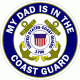My Dad Is In The Coast Guard Decal