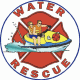 Water Rescue Decal w/ Maltese Cross
