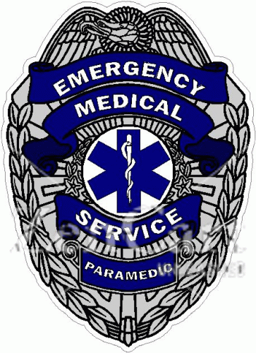 Paramedic Badge Decal