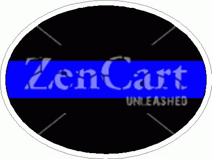 Thin Blue Line Oval Decal