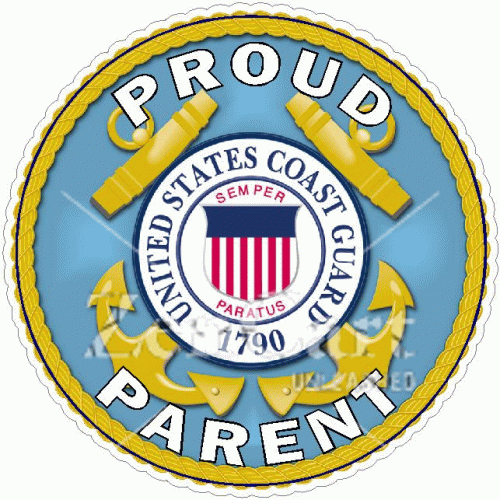 U.S. Coast Guard Proud Parent Decal