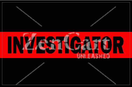 Thin Red Line Investigator Decal