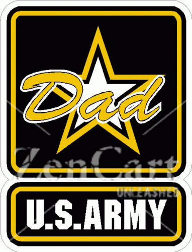 U.S. Army Dad Decal