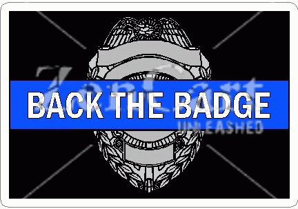 Thin Blue Line Back The Badge Decal