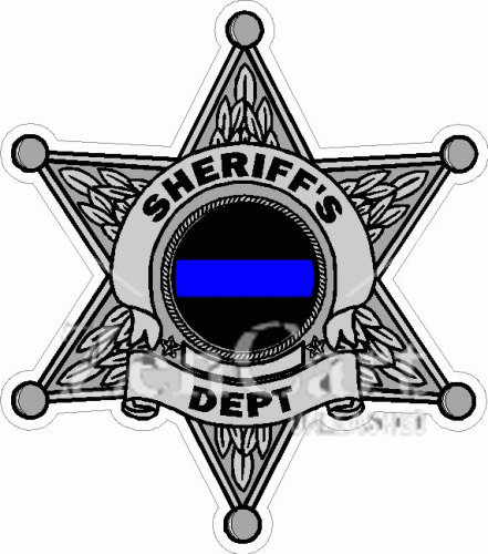 Blue Line Sheriffs Department Decal
