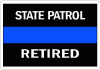 Thin Blue Line State Patrol Retired Decal