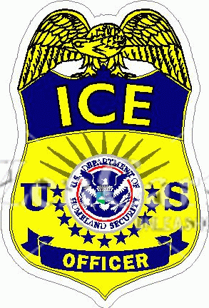 Homeland Security ICE Officer Badge Decal