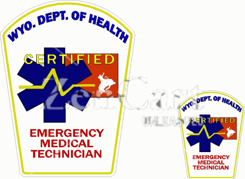 Wyoming Certified EMT Decal