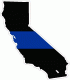 State of California Thin Blue Line Decal