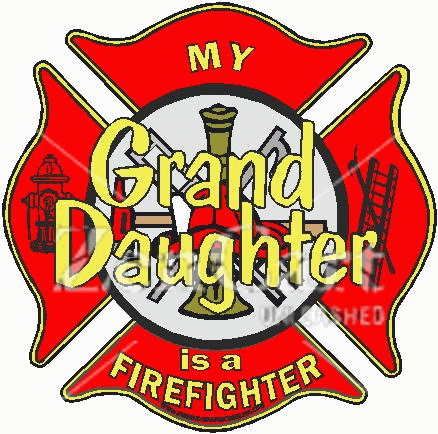 My Grand Daughter Is A Firefighter Decal