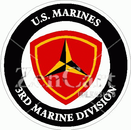 US Marines 3rd Marine Division Decal