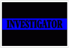 A Thin Blue Line Investigator Decal