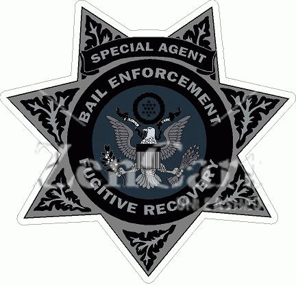 Bail Enforcement Fugitive Recovery Subdued Decal