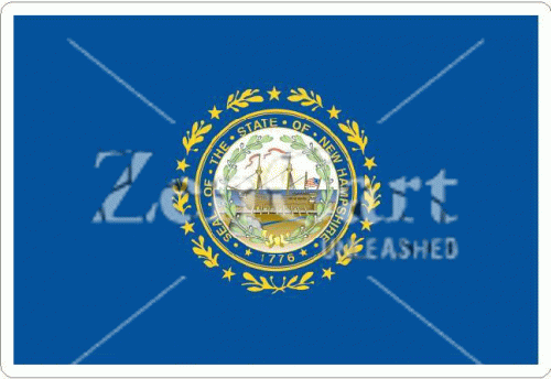 New Hampshire State Flag Decal