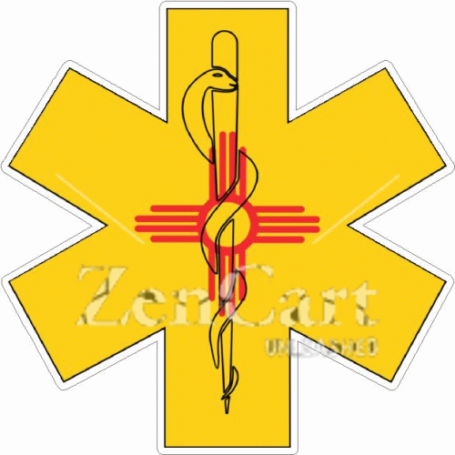 State Of New Mexico Star Of Life Decal