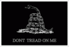 Don't Tread On Me Black & Gray Decal