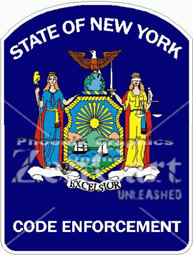 State of New York Code Emforcement Decal