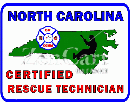 North Carolina Certified Rescue Technician Decal