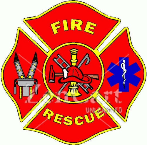 Fire Rescue Maltese Cross Decal [827-0902] : Phoenix Graphics, Your ...