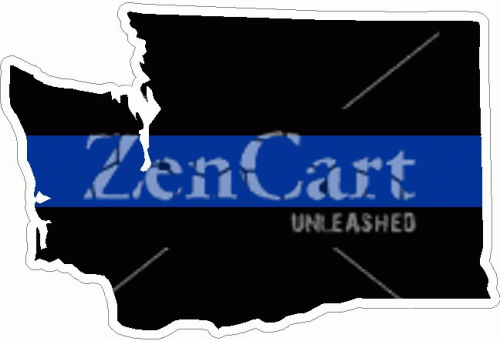 State of Washington Thin Blue Line Decal
