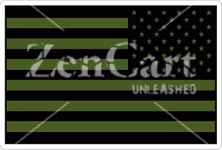 OD Green US Flag Reverse Decal