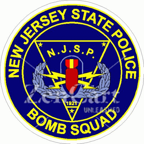 New Jersey State Police Bomb Squad Decal