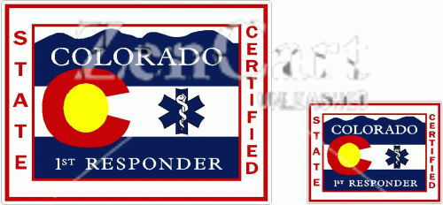 Colorado Certified First Responder Decal