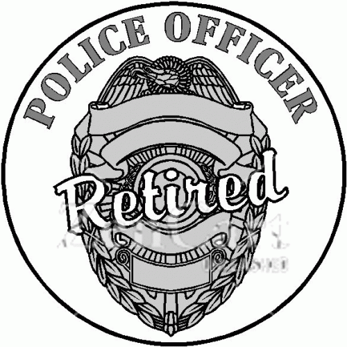 Police Officer Retired Decal
