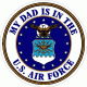 My Dad Is In The U.S. Air Force Decal