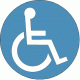 Handicapped Round Decal