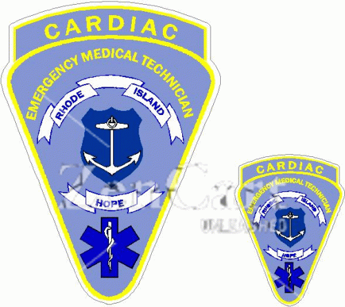 Rhode Island EMT Cardiac Decal