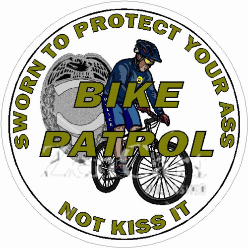 Police Bike Patrol Decal