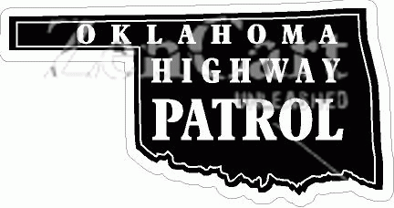 Oklahoma Highway Patrol Black Decal