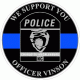 Blue Line Charlotte Meck. Police Support Decal