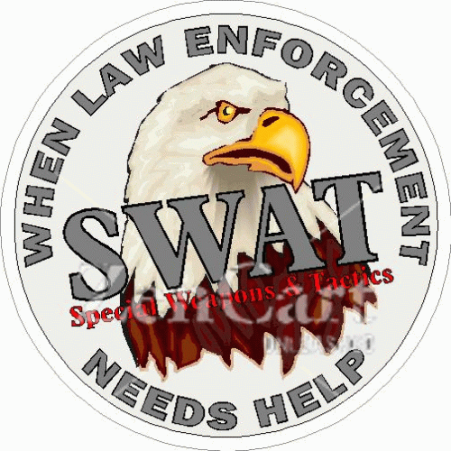 SWAT When Law Enforcement Needs Help Decal