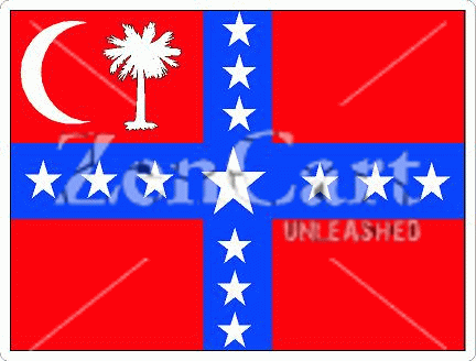 South Carolina Sovereignty Confederate Civil War Flag Decal