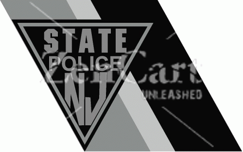 New Jersey State Police Car Logo (Black and Grey)